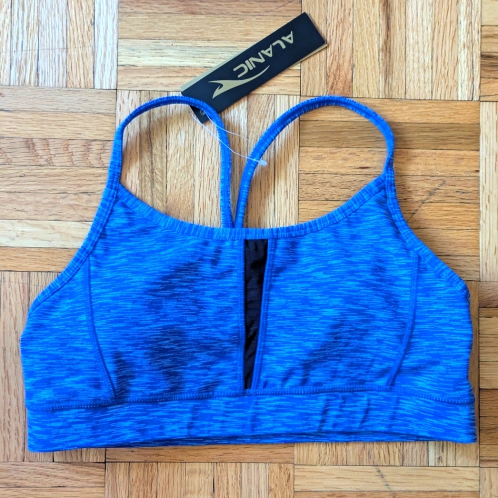 Alanic XL Blue Sports Bra NWT
